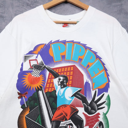 90s White Nike Pippen Hoop Heroes Shirt 4920