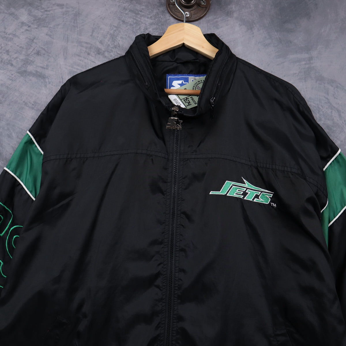 90s Black New York Jets Starter Jacket 6503