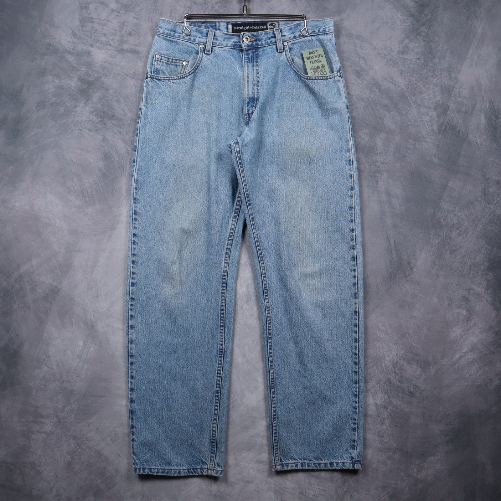 90s Light Wash Levi's Silvertab Straight + Relaxed Jeans 5055