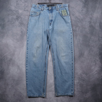 90s Light Wash Levi's Silvertab Straight + Relaxed Jeans 5055
