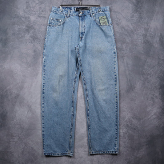 90s Light Wash Levi's Silvertab Straight + Relaxed Jeans 5055