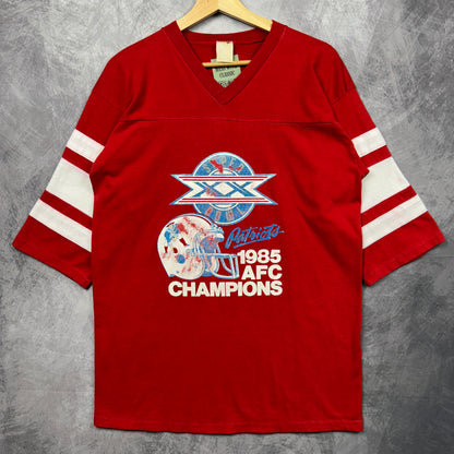 1985 Red New England Patriots Shirt 4165