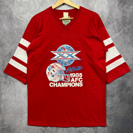 1985 Red New England Patriots Shirt 4165