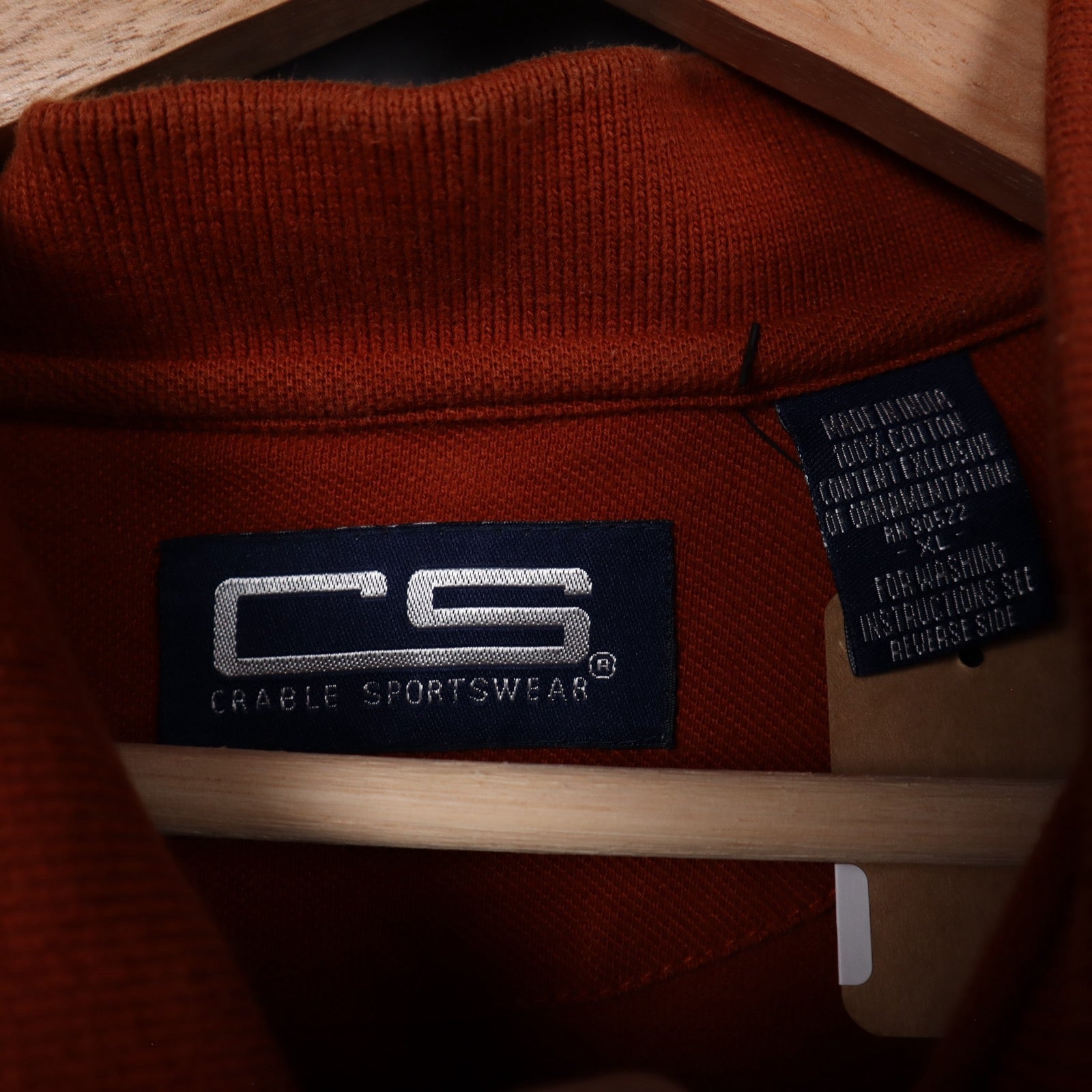 00s Burnt Orange Texas Longhorns Polo Shirt 5899
