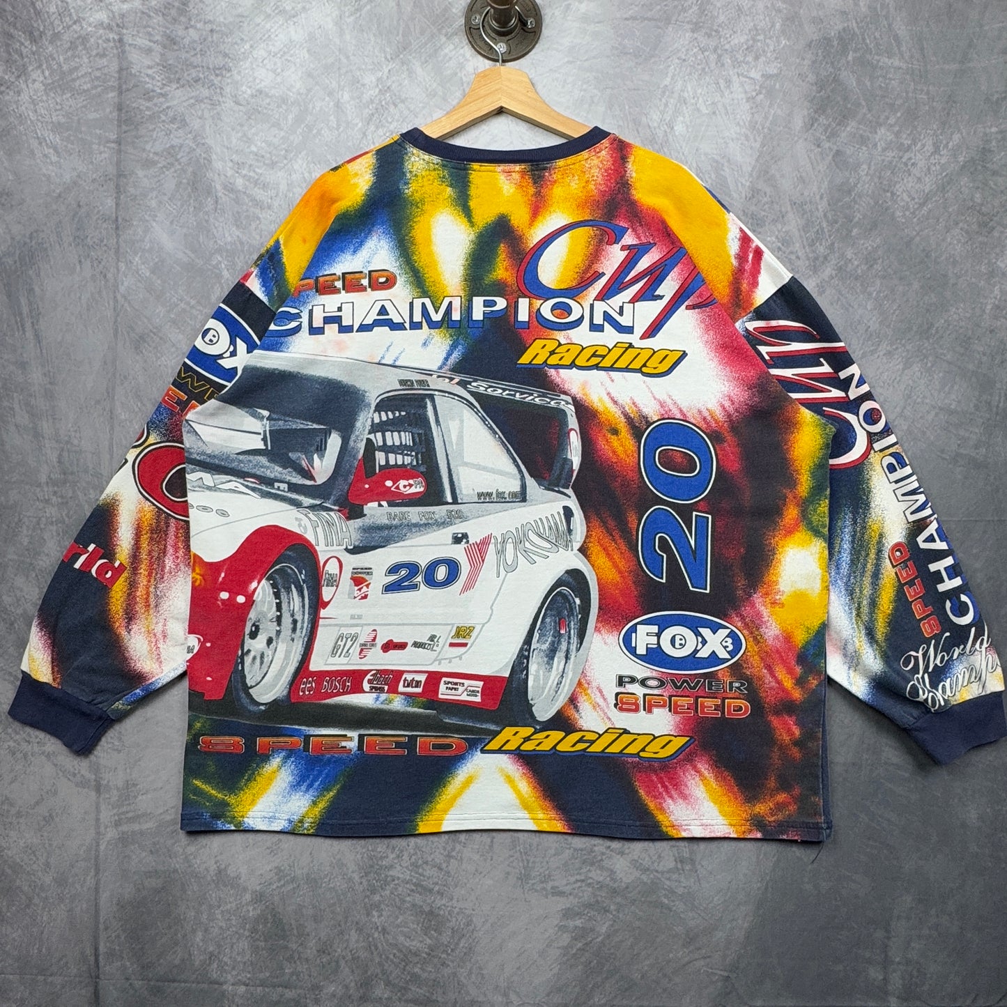 90s Multicolor BMW All Over Print Shirt 4073