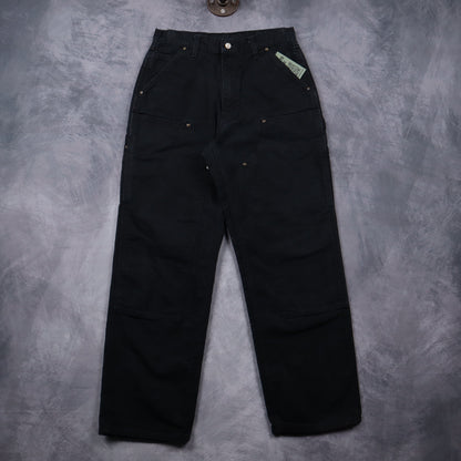 00s Black Carhartt Double Knee Carpenter Work Pants 5086