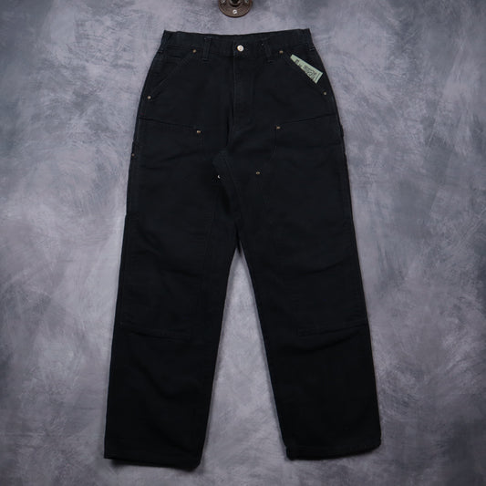 00s Black Carhartt Double Knee Carpenter Work Pants 5086