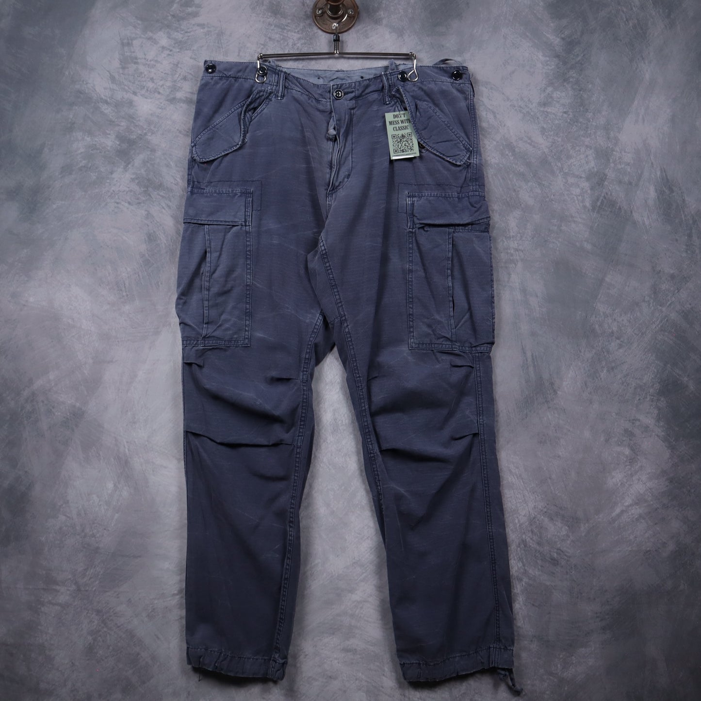 90s Faded Navy Blue Polo Tactical Pants 5062
