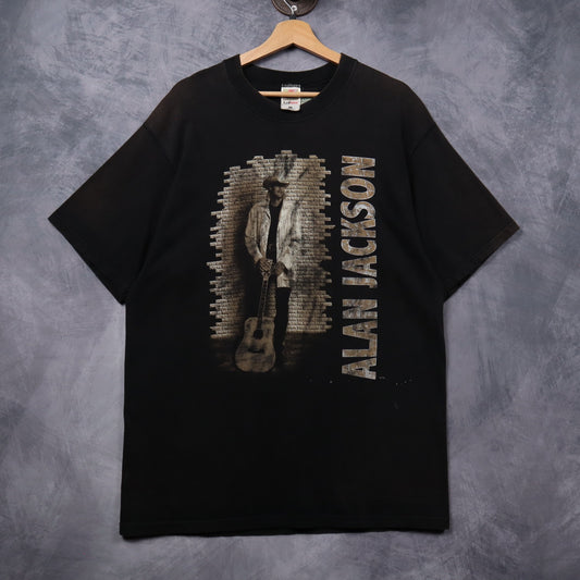 90s Black Alan Jackson Greatest Hits Shirt 5327