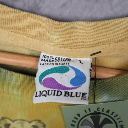 1996 Green Tie Dye Grateful Dead Dancing Bears Spiral Long Sleeve Shirt 4927