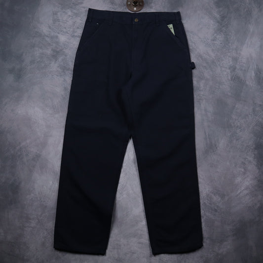 00s Navy Blue Carhartt Carpenter Work Pants 5260