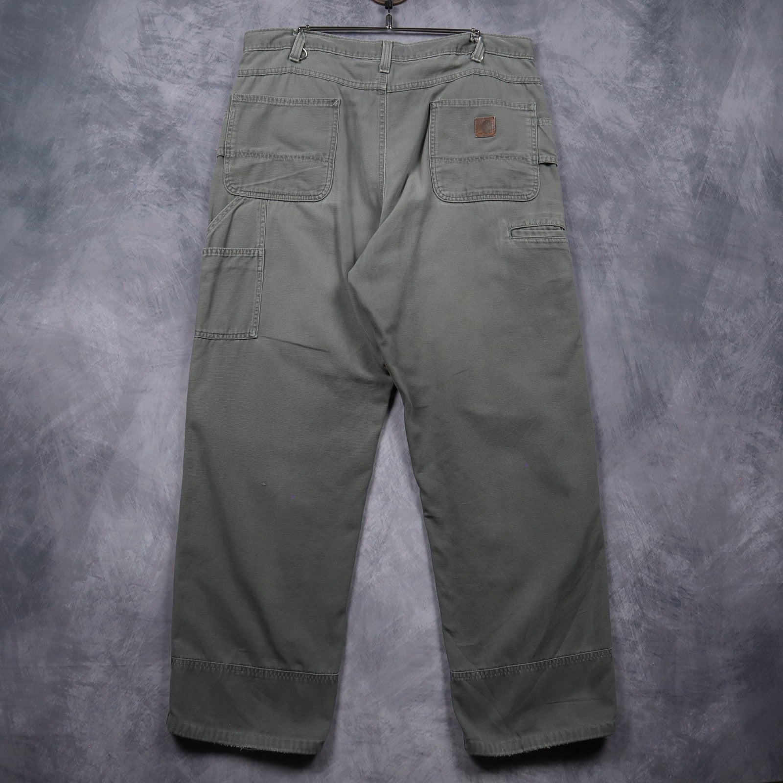 Early 2000s Sage Green Carhartt Double Knee Loose Fit Pants 5041