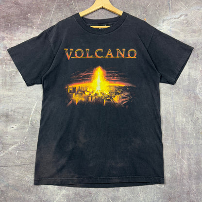 90s Faded Black Volcano Movie Promo Graphic Shirt L 0926