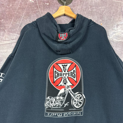 90s Black West Coast Choppers Hoodie 3042
