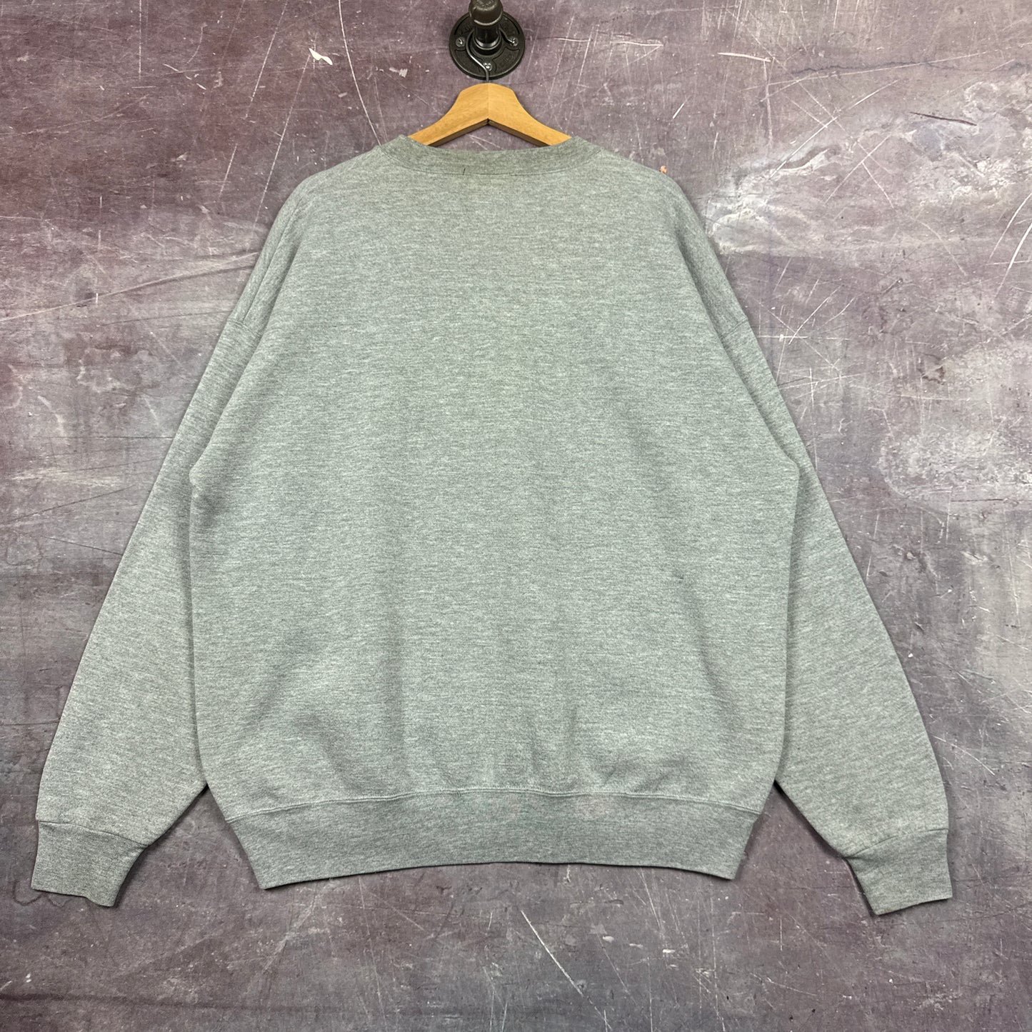 Early 00s Heather Grey New York Knicks Basketball Graphic Crewneck Sweatshirt XL 2994