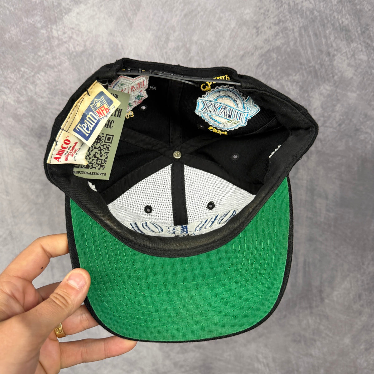 90s Black Dallas Cowboys Super Bowl Champions Snapback Hat 6826