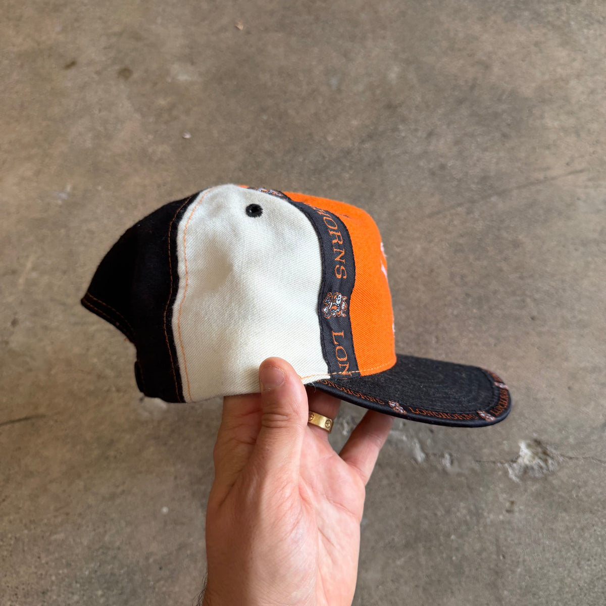 90s Orange Texas Longhorns Snapback Hat 5793