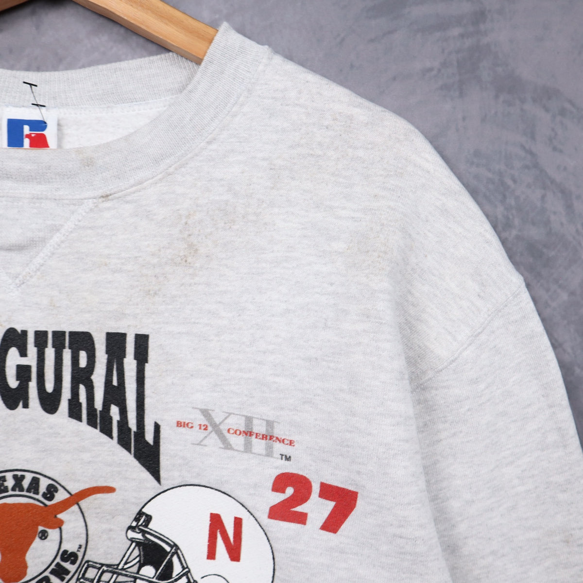 1996 Grey Texas Longhorns Inaugural Champs Crewneck Sweatshirt 5656