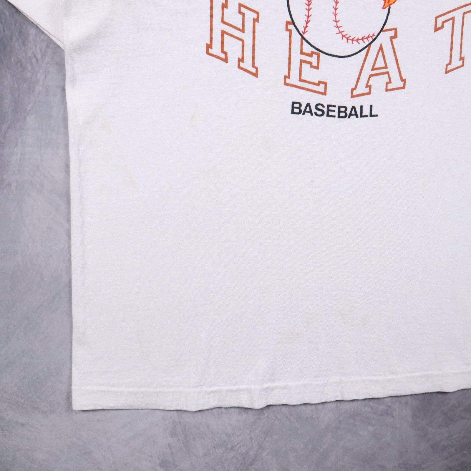 90s White Texas Heat Baseball Shirt 5763