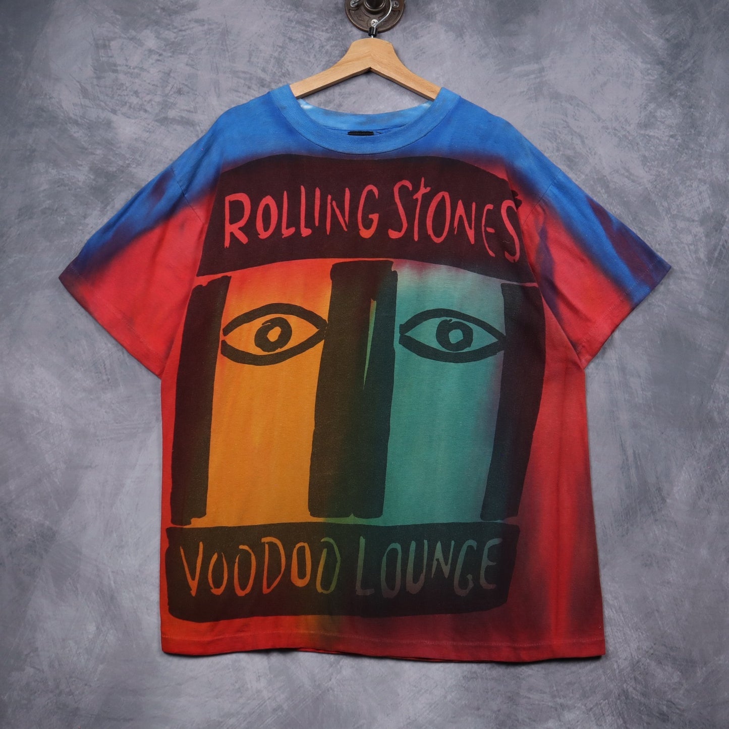 1994 Rolling Stones Voodoo Lounge All Over Print Shirt 5130