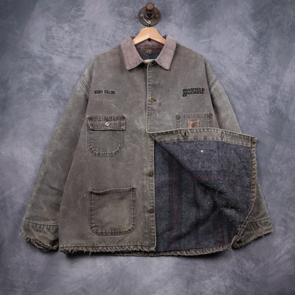 90s Faded Brown Carhartt Chore Jacket 4806