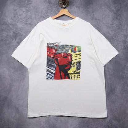 90s White Kingston Technology Corporation Shirt 5462