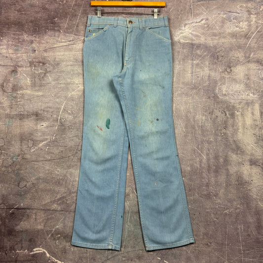 70s Blue Orange Tab Action Casuals Levi's 514 Pants 30x31.5 0814