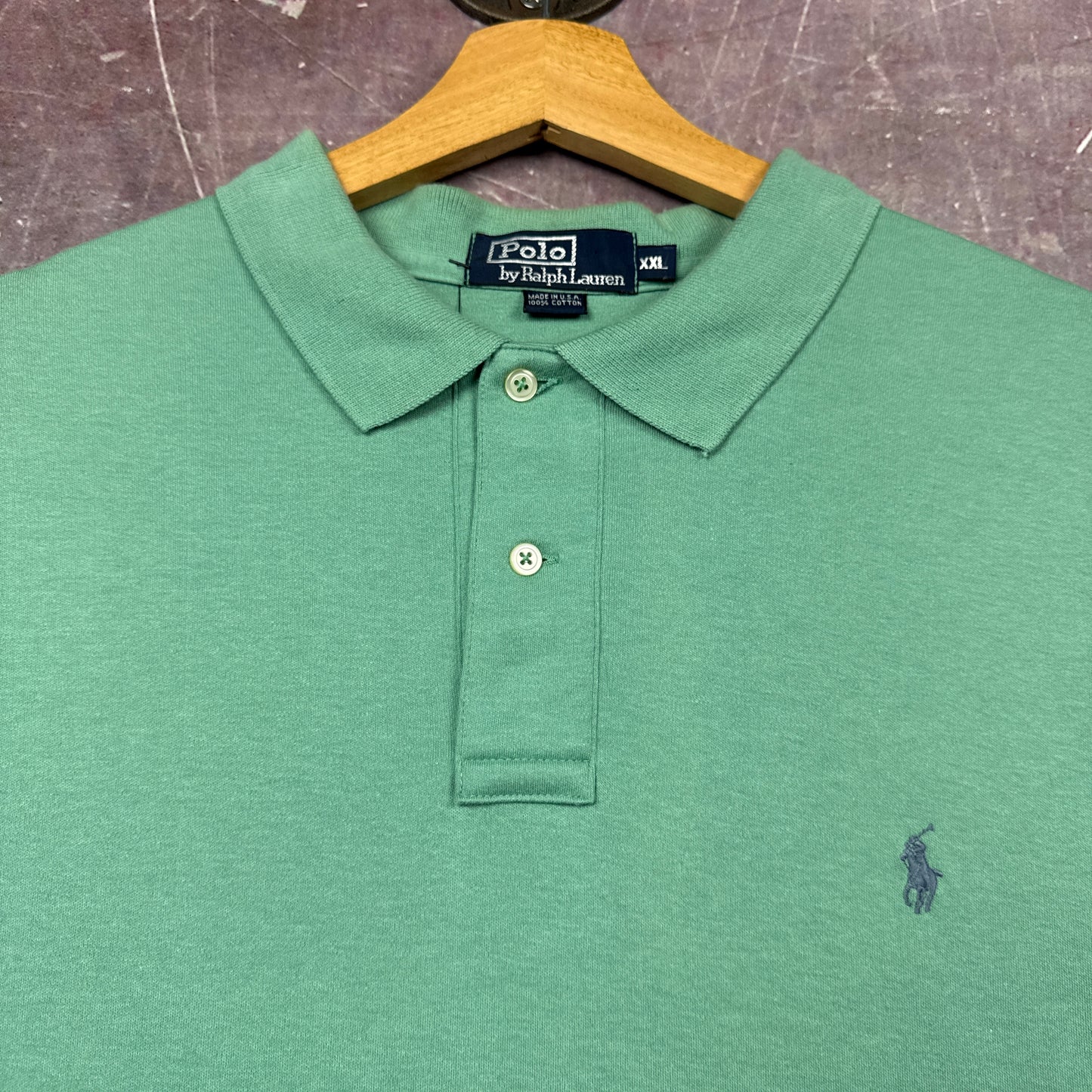 90s Light Green Polo Ralph Lauren Shirt 3719