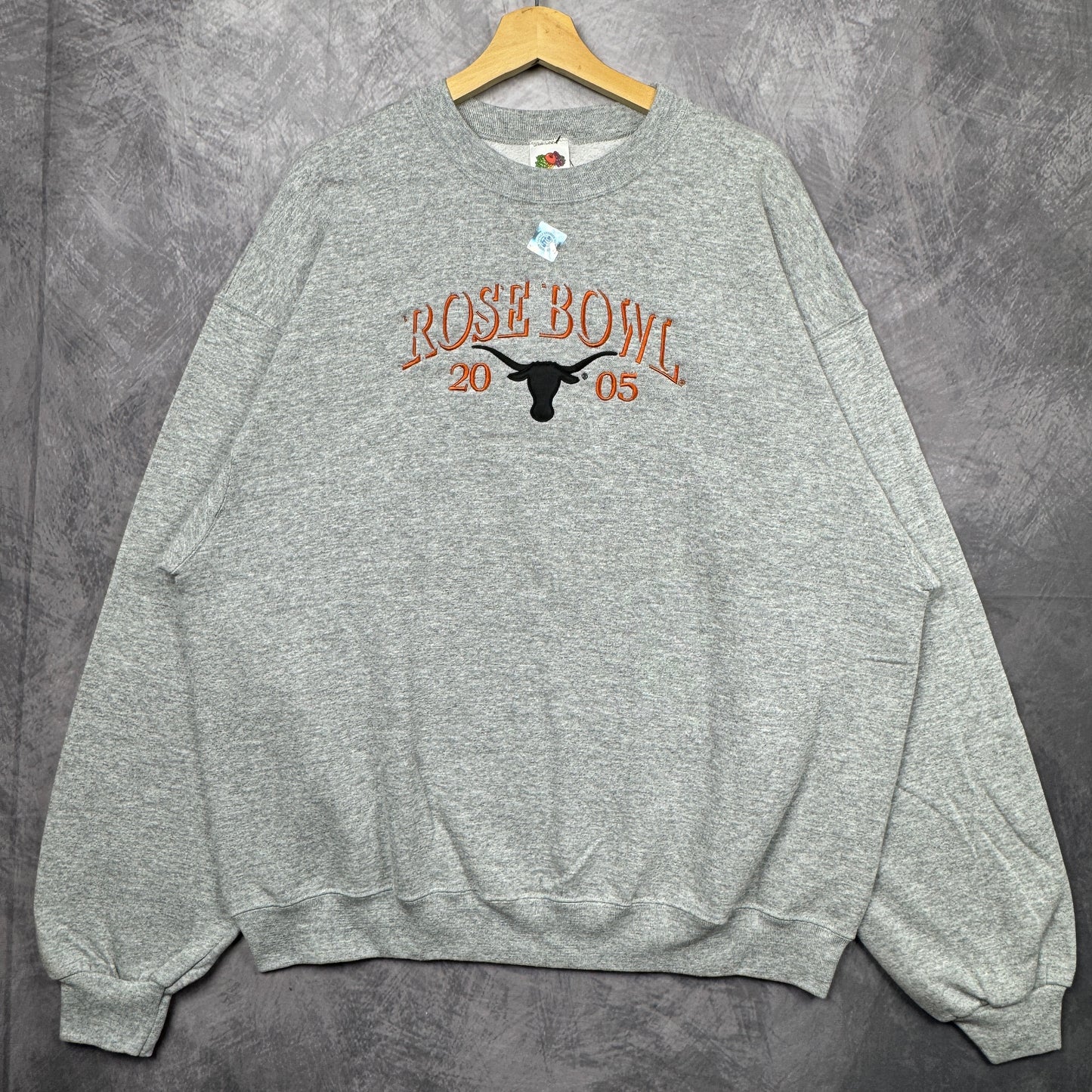 2005 Grey Rose Bowl Texas Longhorns Crewneck Sweatshirt 4393