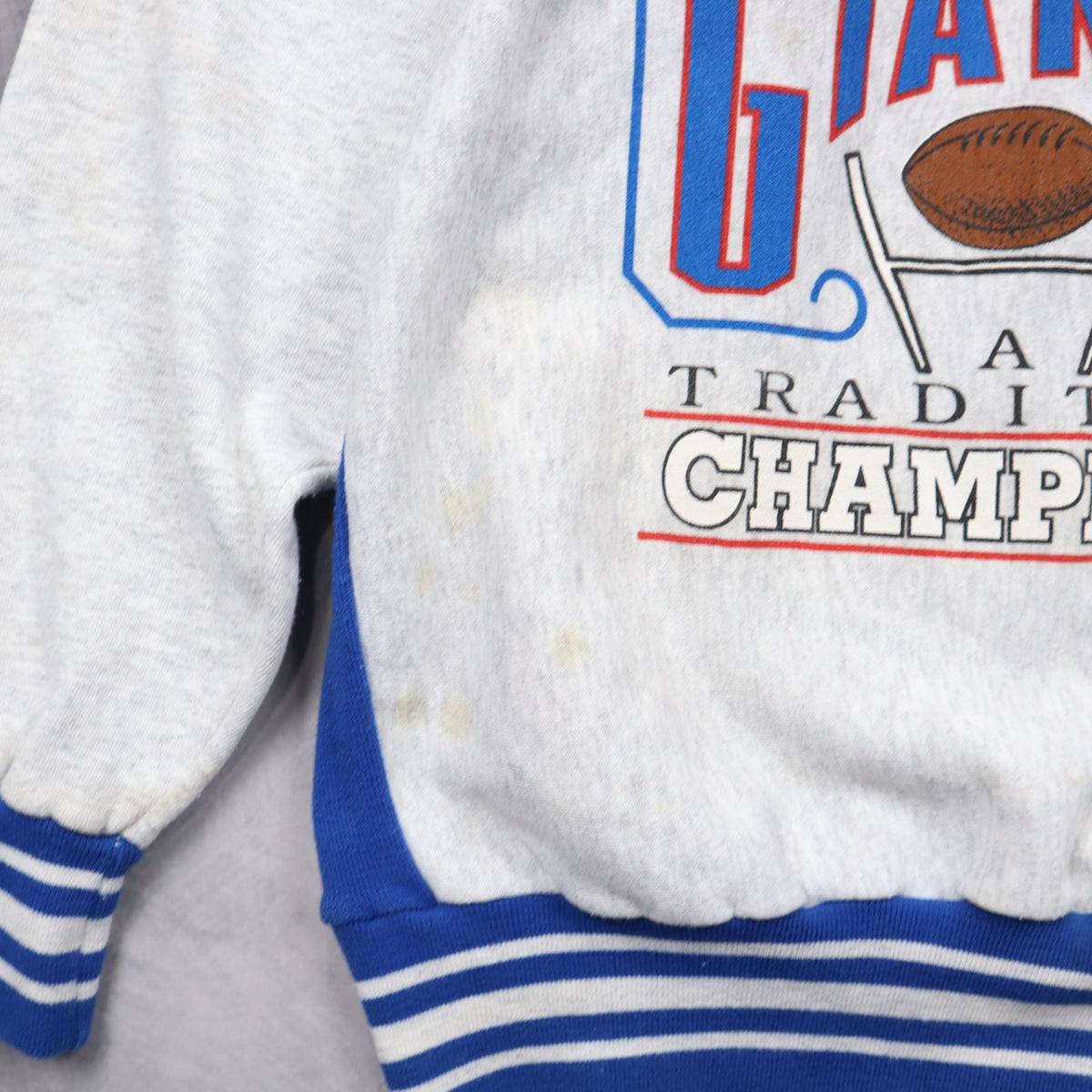 1991 Grey New York Giants Super Bowl Champions Crewneck Sweatshirt 6420