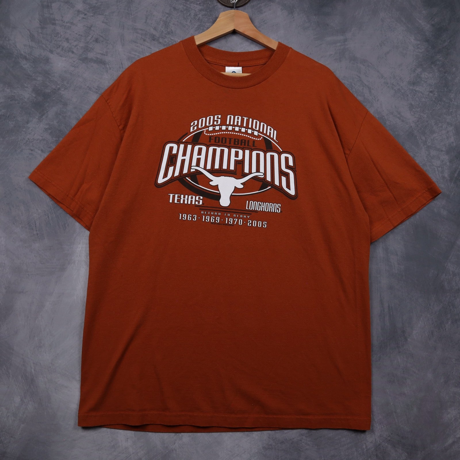2005 Burnt Orange Texas Longhorns National Football Champions Shirt 5858