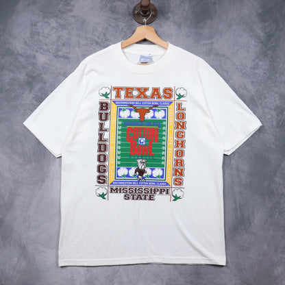 1999 White Cotton Bowl Classic Texas vs Mississippi State Shirt 5744