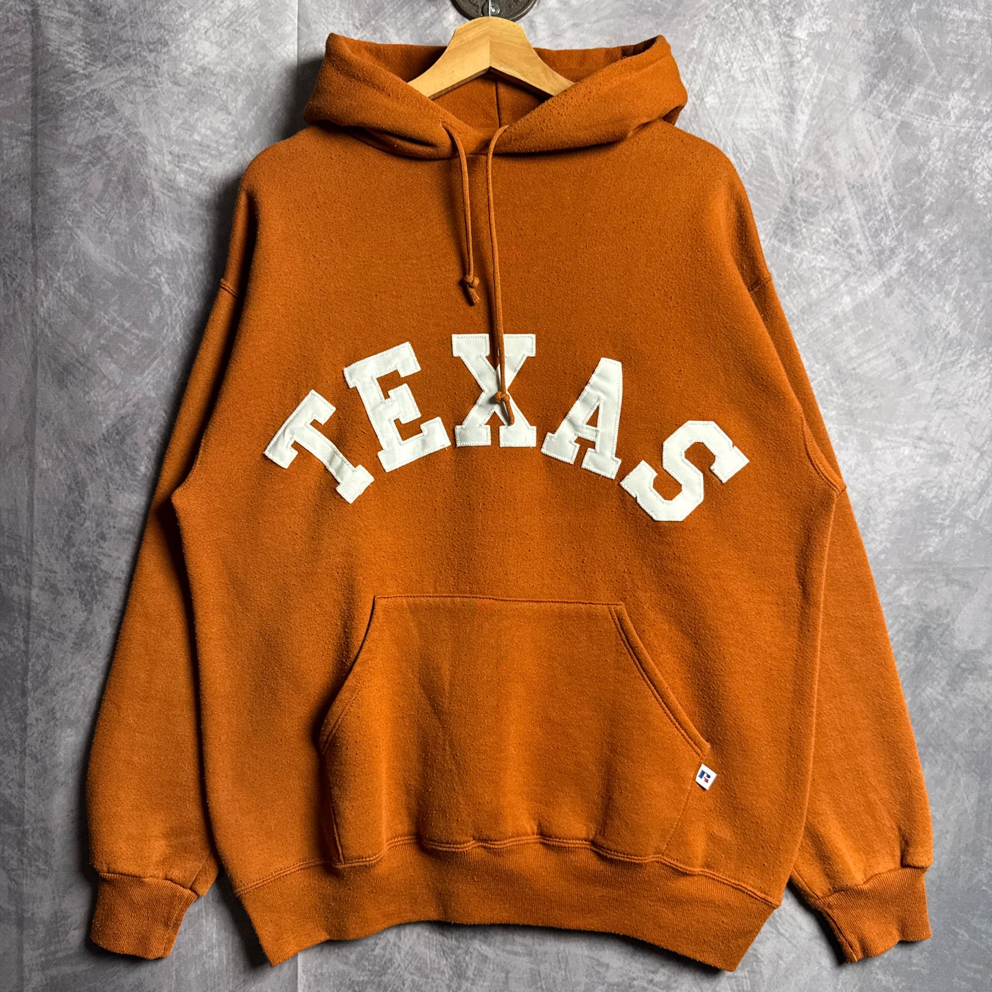 90s Orange Russell Texas Longhorns Hoodie 4423
