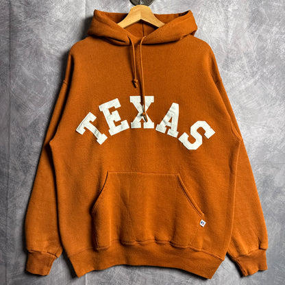 90s Orange Russell Texas Longhorns Hoodie 4423