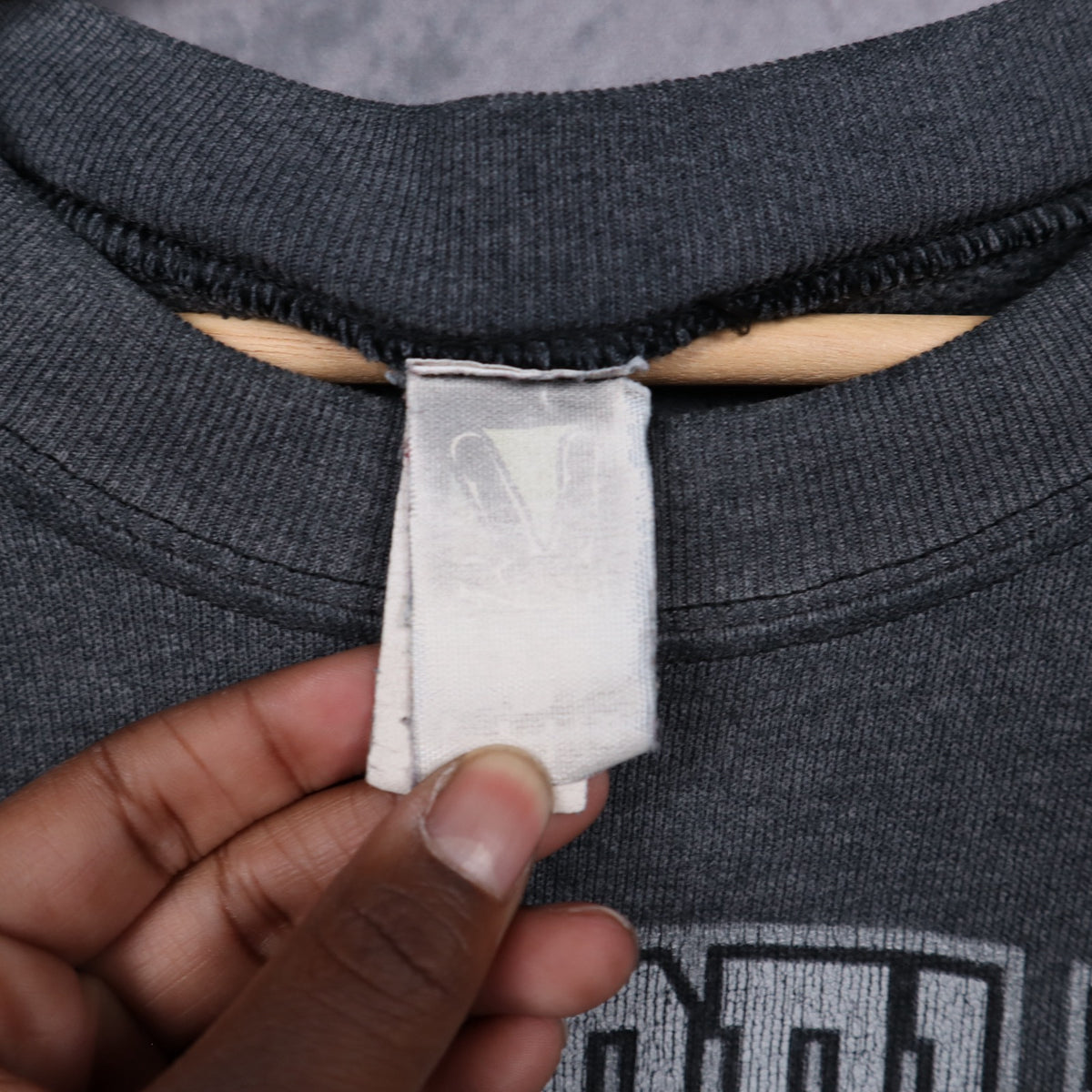 1996 Dark Grey Philadelphia Eagles Crewneck Sweatshirt 6537