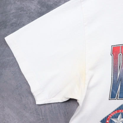 1996 White Texas Rangers Western Division Champions Shirt 5597