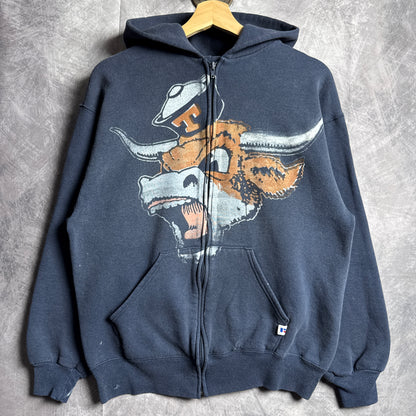 Blue Don’t Mess With Classic Texas Longhorns Zip Hoodie 4407