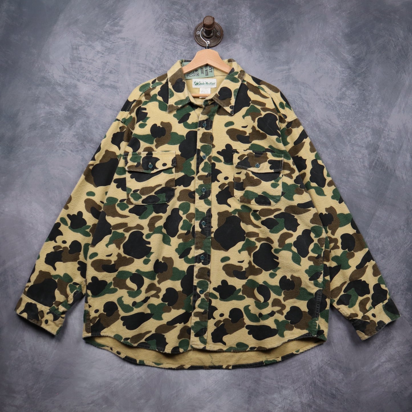 90s Gander Mountain Duck Camo Heavy Flannel Shirt 5472