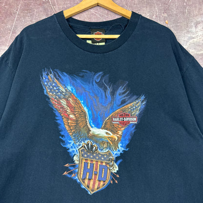 00s Navy Blue Harley Davidson Shirt 3121