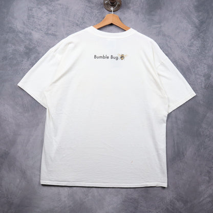 00s White VW Beetle Bumble Bug Shirt 7284
