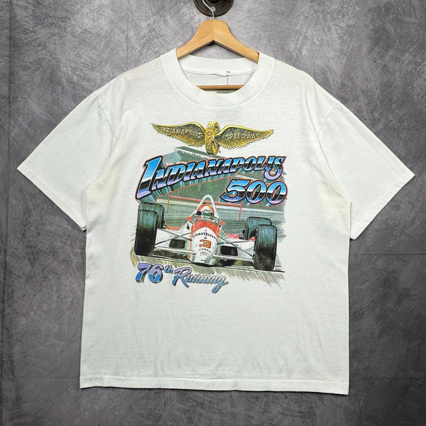1992 White Marlboro Indianapolis 500 Shirt 3934