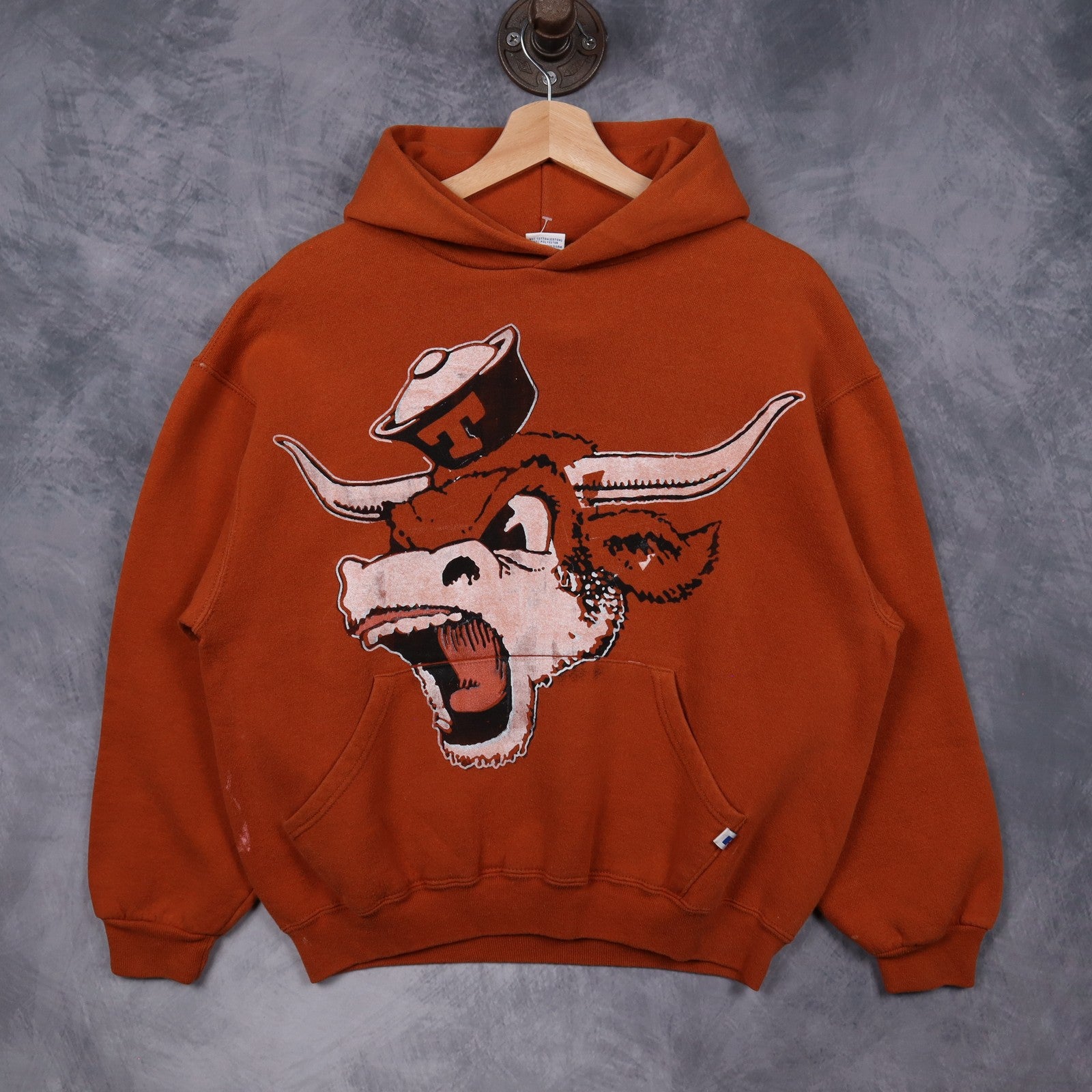 90s Burnt Orange Texas Longhorns Hoodie 5677