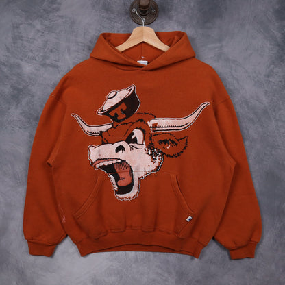 90s Burnt Orange Texas Longhorns Hoodie 5677