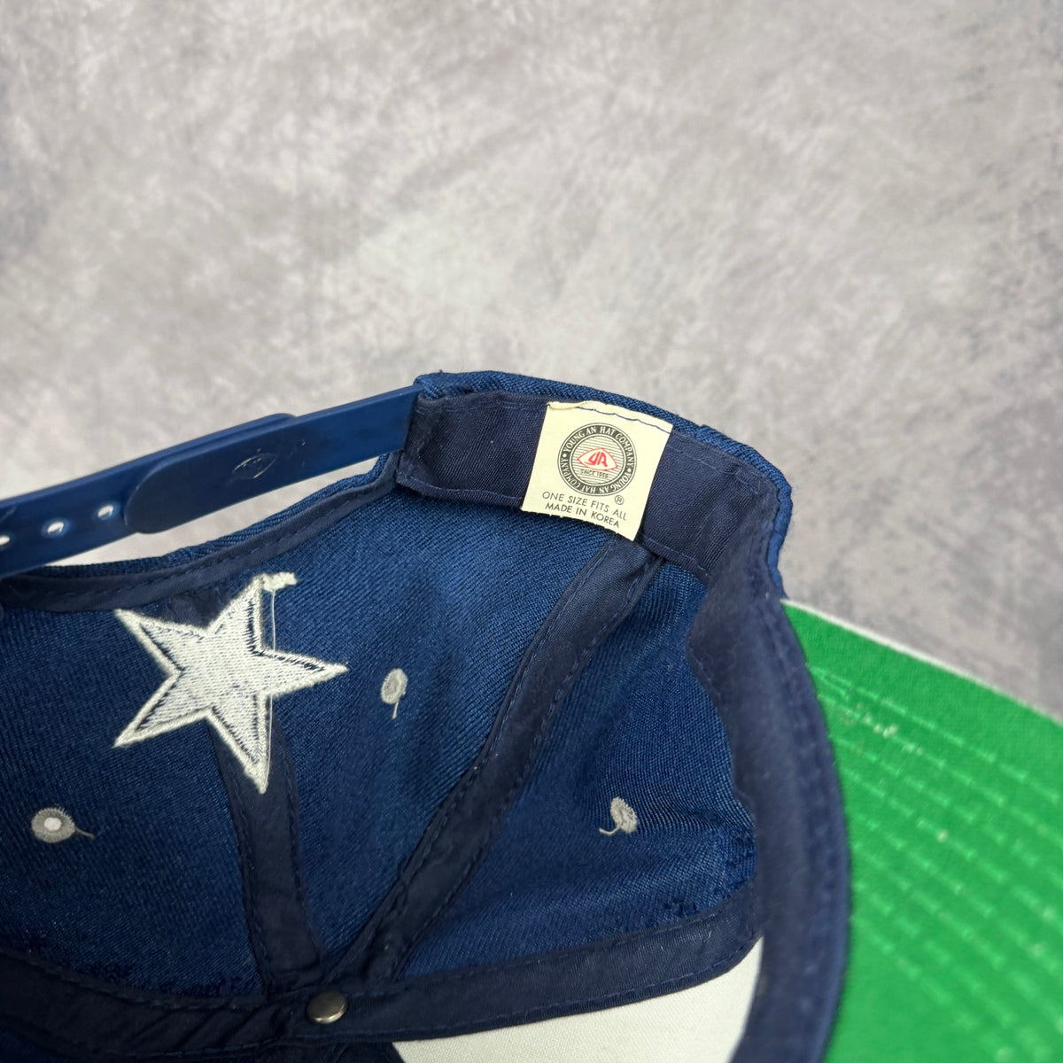 90s Navy Blue Dallas Cowboys Snapback Hat 6855