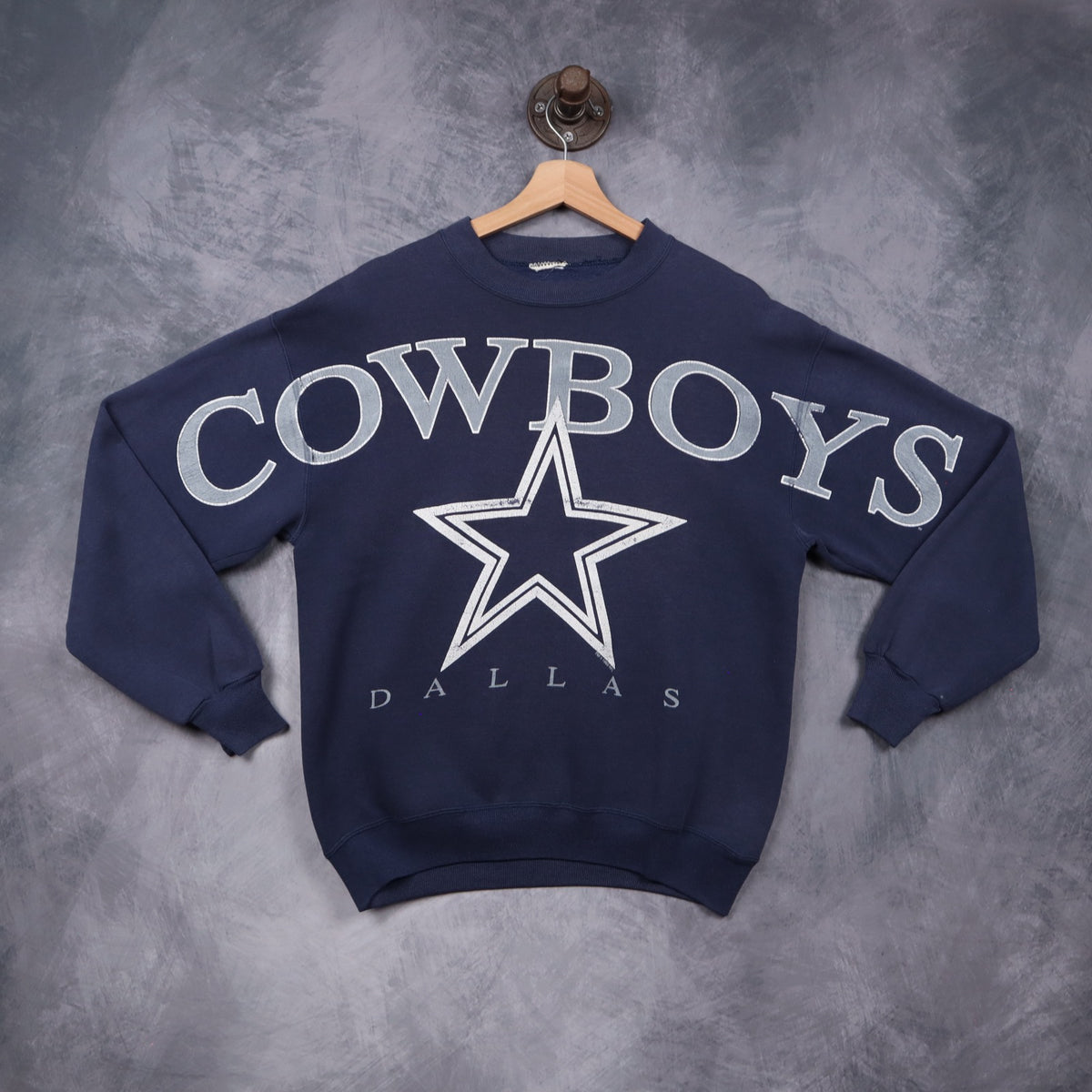 90s Navy Blue Dallas Cowboys Crewneck Sweatshirt 6615