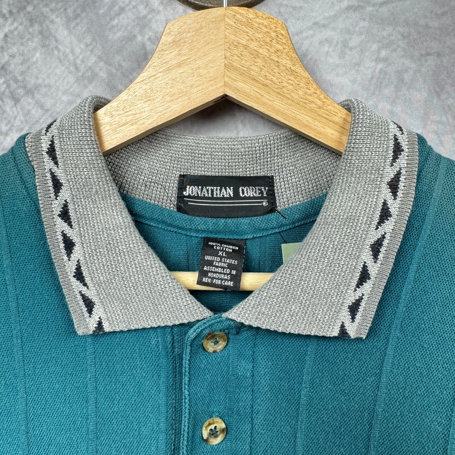 90s Teal Jaguar Polo Shirt 4033
