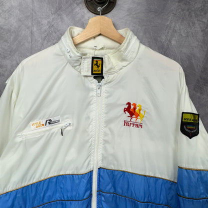 80s White and Blue Ferrari Jacket 4010