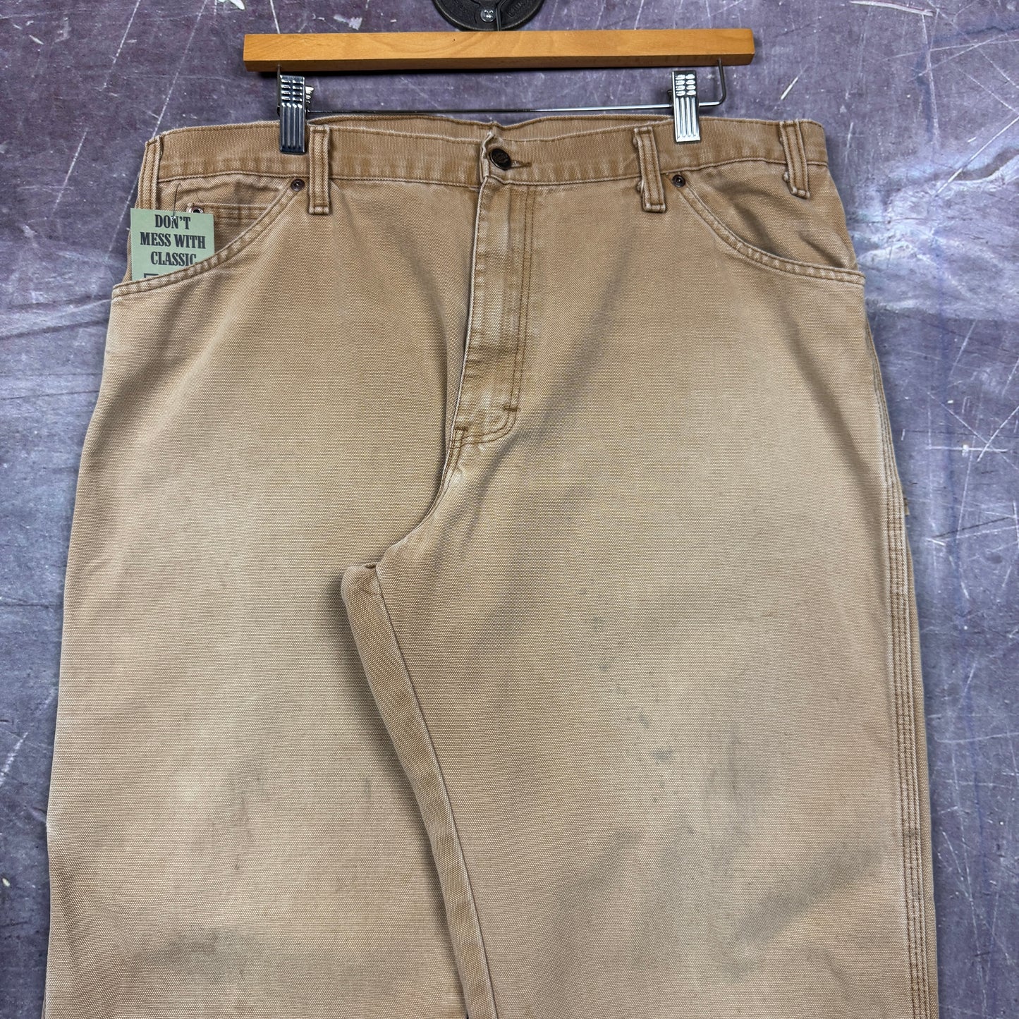 Early 00s Tan Brown Dickies Carpenter Work Pants 36x30.5 2147