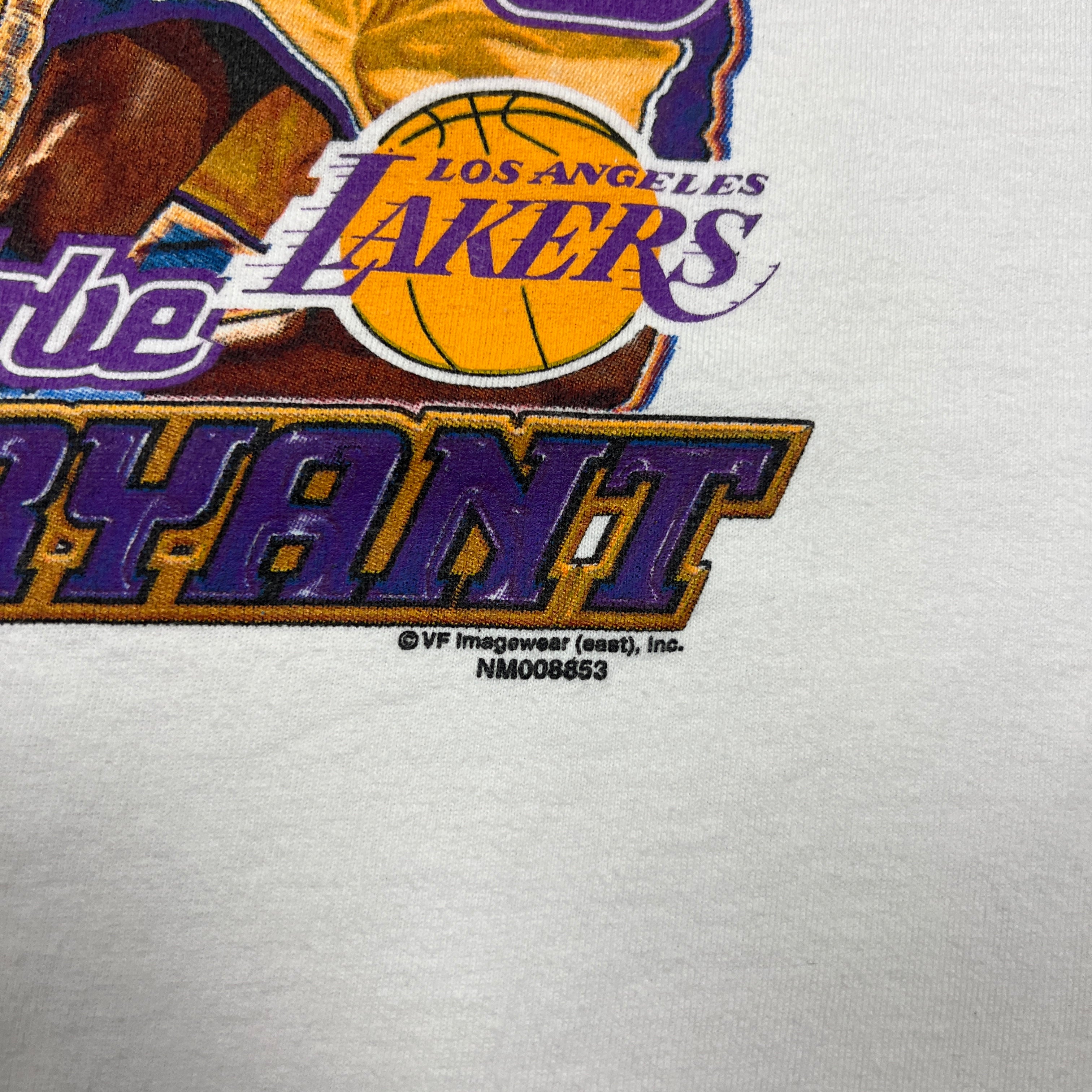 2001 White Kobe Vs Allen Iverson NBA Finals Graphic Shirt XL AS82