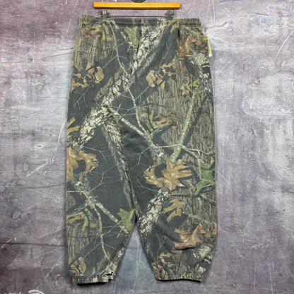 90s RealTree Camo Baggy Jogger Sweatpants 42x29 2239